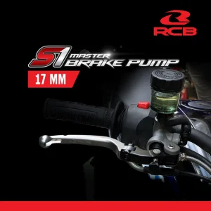 Image RCB S1 Forged Master Brake Pump Master Cylinder (RH) 17MM Titanium – 01BP014T