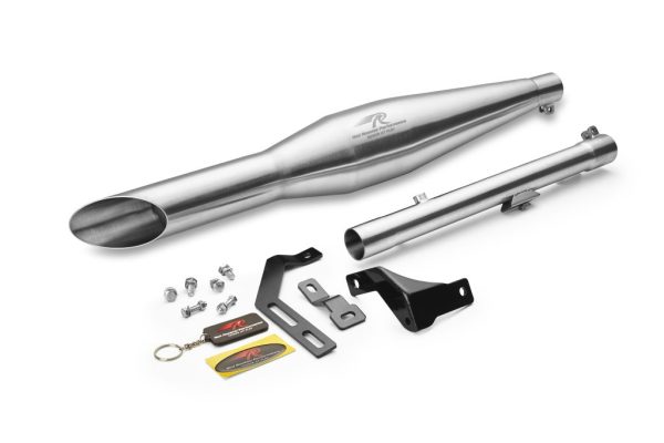 Image Red Rooster Rumbler Ace–Matte Exhaust for RE Meteor 350 (post-2021 model)