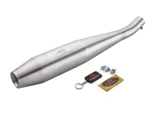 Image Red Rooster Rumbler GT – Matte Exhaust for Royal Enfield GT 535