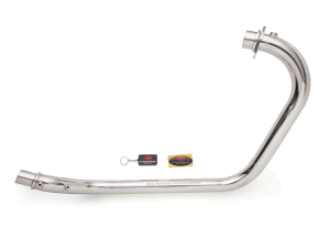 Image Red Rooster Vertex Header Pipes – Polish for Royal Enfield Scram 411