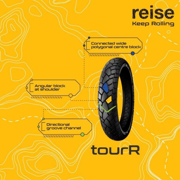 Image Reise Moto tourR 120/90-17 64S Rear Tube Tyre – 3601110121