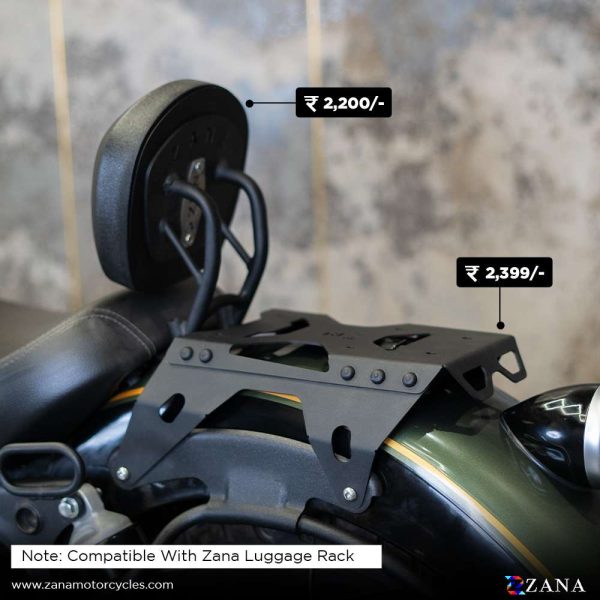 Image ZANA Rider Backrest Compatible with luggage rack for Super meteor 650 ZI-8296