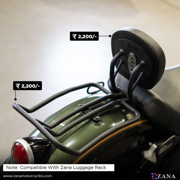 Image ZANA Rider Backrest Compatible with luggage rack for Super meteor 650 ZI-8296