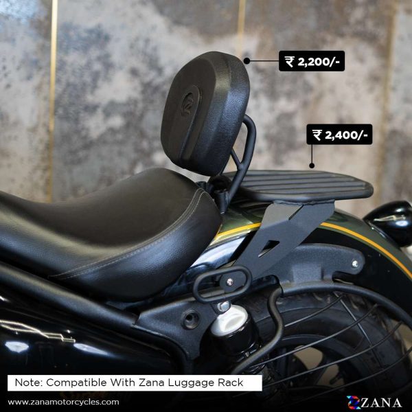 Image ZANA Rider Backrest Compatible with luggage rack for Super meteor 650 ZI-8296