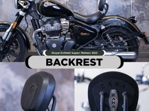 Image ZANA Rider Backrest Compatible with luggage rack for Super meteor 650 ZI-8296