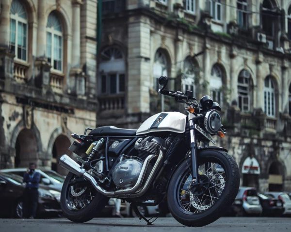 Image Royal Enfield- 2 x 1 Full System Exhaust with FAT CAN – Interceptor 650 / Continental GT 650 – SS Motocorp