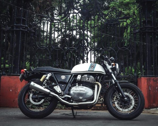 Image Royal Enfield- 2 x 1 Full System Exhaust with FAT CAN – Interceptor 650 / Continental GT 650 – SS Motocorp