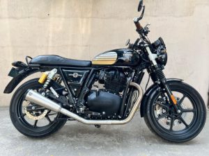 Image Royal Enfield- 2 x 2 Full System Exhaust with FAT CANS – Interceptor 650 / Continental GT 650 – SS Motocorp