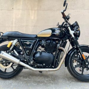 Image Royal Enfield- 2 x 2 Full System Exhaust with FAT CANS – Interceptor 650 / Continental GT 650 – SS Motocorp