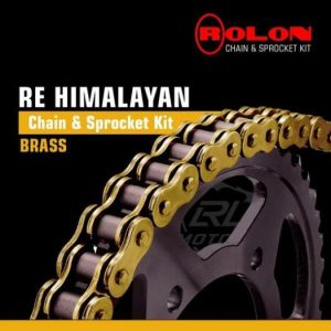 Image Royal Enfield Himalayan Rolon Brass Chain & Sprocket Kit ORC329NF