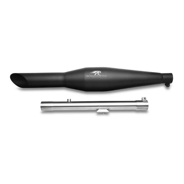 Red Rooster Rumbler Ace Exhaust for Royal Enfield Classic Reborn 350 - Black Finish — изображение 2