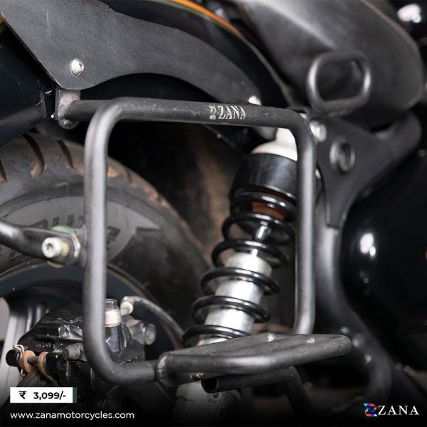 Image Saddle Stay with Exhaust Shield Black (T-1) for Super Meteor 650 by ZANA-ZI-8322