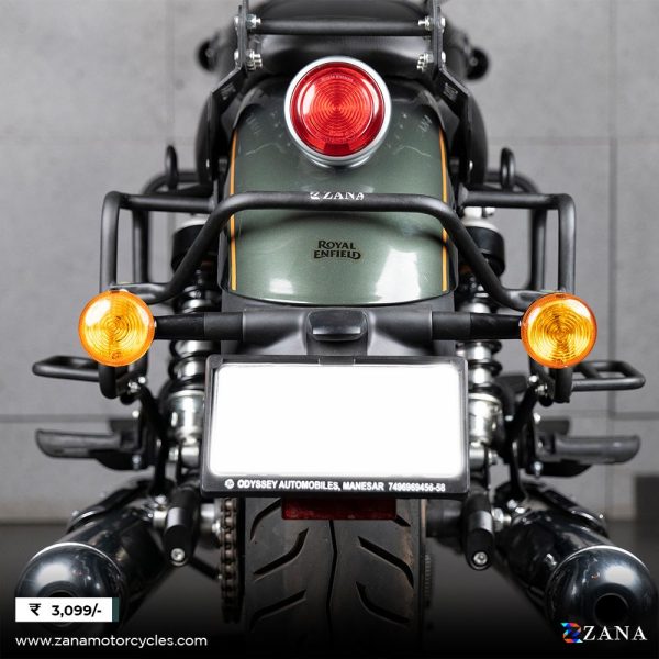 Image Saddle Stay with Exhaust Shield Black (T-1) for Super Meteor 650 by ZANA-ZI-8322