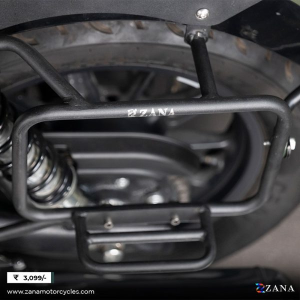 Image Saddle Stay with Exhaust Shield Black (T-1) for Super Meteor 650 by ZANA-ZI-8322