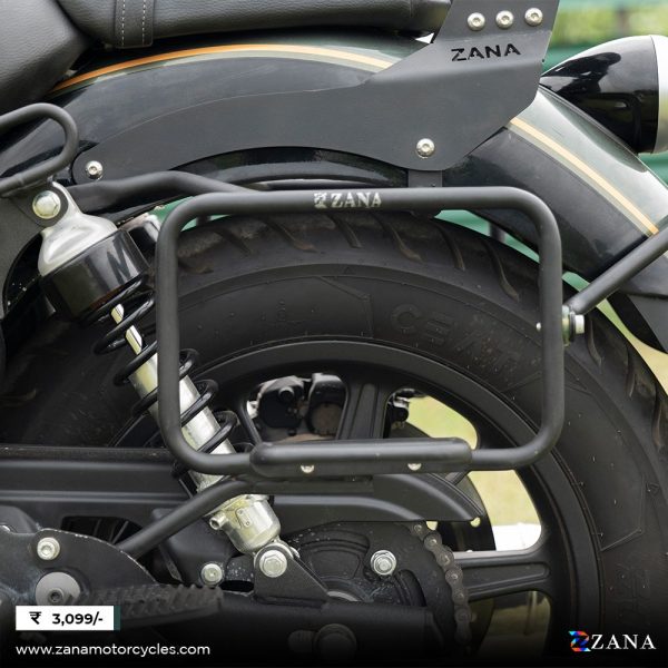 Image Saddle Stay with Exhaust Shield Black (T-1) for Super Meteor 650 by ZANA-ZI-8322