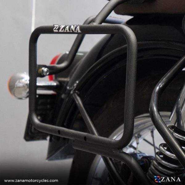 Image ZANA Saddle Stays Mild Steel With Exhaust Sheild Texture Matt Black For Classic 350 Reborn – ZI-8349