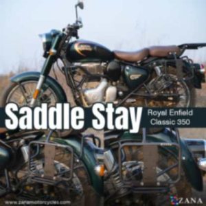 Image Saddle Stays for RE Classic 350 Reborn with Exhaust Shield with Jerry Can Mounting Texture Matt Black -ZANA – ZI-8348