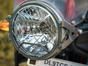 Image Silver Head Light Grill Type-2 for Himalayan (2016-2020) & Himalayan BS6 (2021) by ZANA-ZI-8140