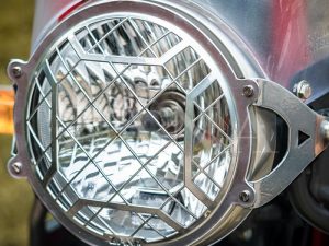 Image Silver Head Light Grill Type-4 for Himalayan (2016-2020) & Himalayan BS6 (2021) by ZANA-ZI-8141