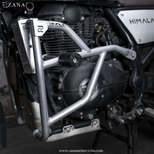 Image Silver Leg Guard with Slider for Himalayan BS6(2021-22) by ZANA – ZI-0001