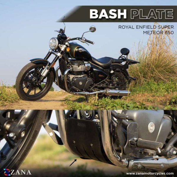 Image Bash Plate For Super Meteor 650 – Black – ZI-8288