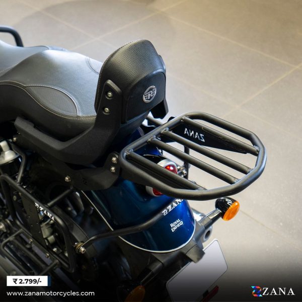 Image Top Rack Compatible with Royal Enfield Backrest for Super Meteor 650 by ZANA-ZI-8350