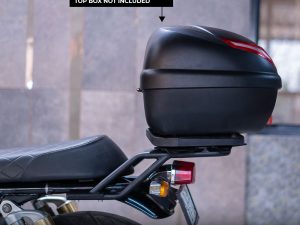 Image GT & Interceptor 650 Top Rack (T-2) with Aluminum Plate Compatible with Pillion Backrest by ZANA-ZI-8018