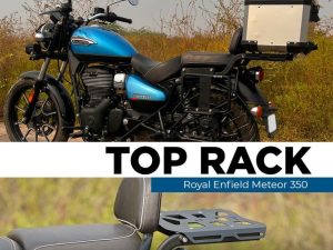 Image ZANA Top Rack With Plate Type-1 For Royal Enfield Meteor 350 – ZI-8399