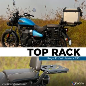 Image ZANA Top Rack With Plate Type-1 For Royal Enfield Meteor 350 – ZI-8399