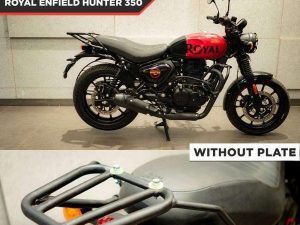 Image Top Rack Without Plate Compatible With Pillion Backrest For Royal Enfield Hunter 350 – ZI-8269