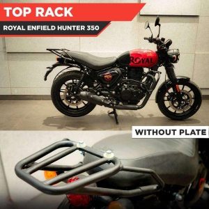 Image Top Rack Without Plate Compatible With Pillion Backrest For Royal Enfield Hunter 350 – ZI-8269