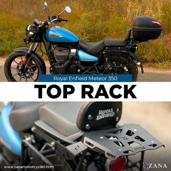 Image ZANA Top Rack with Plate Sheet Metal Type-2 For Royal Enfield Meteor 350 – ZI-8400