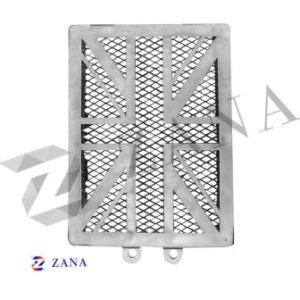 Image UK Flag Glossy Silver Radiator Grill GT/INTERCEPTOR 650 – ZANA, ZI-7053a