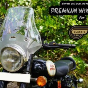 Image “WANDERER” V2 – Premium Windshield for Royal Enfield Classic 350/500