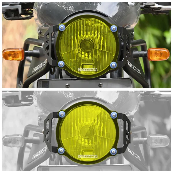 Image Yellow Tint Headlight Guard for RE Himalayan BS4 & BS6-2021 – ViaTerra