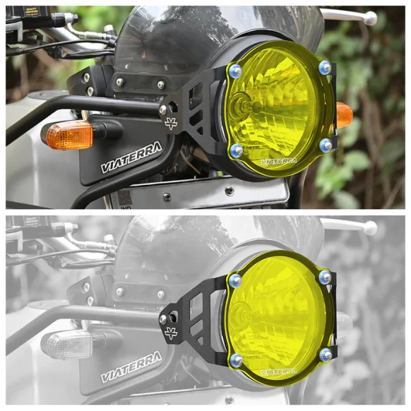 Image Yellow Tint Headlight Guard for RE Himalayan BS4 & BS6-2021 – ViaTerra