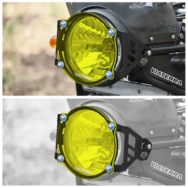 Image Yellow Tint Headlight Guard for RE Himalayan BS4 & BS6-2021 – ViaTerra