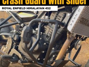 Image ZANA Crash Guard for Himalayan 450 (with Slider Puck Black Texture Mild Steel) Type-3 – ZI-8455