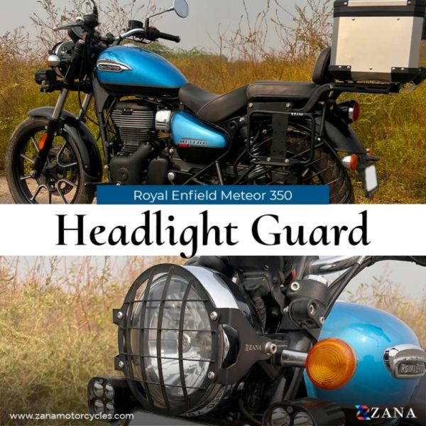 Image ZANA Headlight Guard Stainless Steel T-1 For For Royal Enfield Meteor 350 (Coming Soon Pre-booking Open Now) – ZI-8385