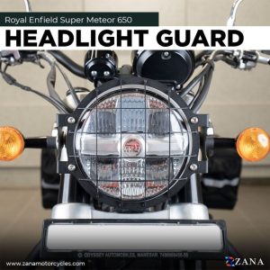 Image ZANA Headlight Guard Type-1 Black Stainless-steel For Super Meteor 650 – ZI-8379