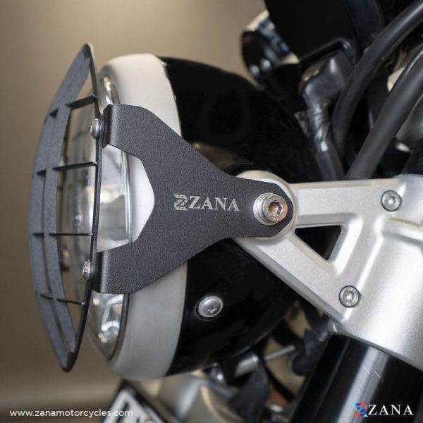 Image ZANA Headlight Guard Type-1 Black Stainless-steel For Super Meteor 650 – ZI-8379