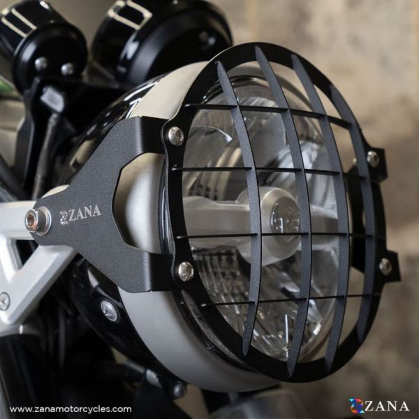 Image ZANA Headlight Guard Type-1 Black Stainless-steel For Super Meteor 650 – ZI-8379