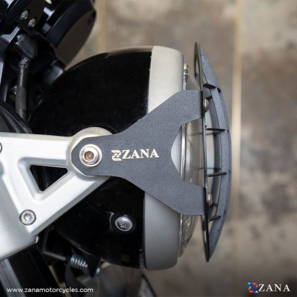 Image ZANA Headlight Guard Type-1 Black Stainless-steel For Super Meteor 650 – ZI-8379