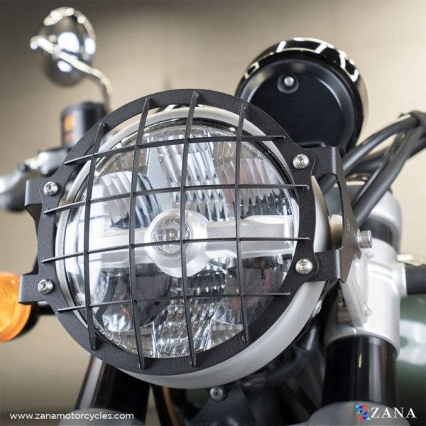 Image ZANA Headlight Guard Type-1 Black Stainless-steel For Super Meteor 650 – ZI-8379