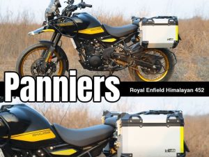 Image ZANA Panniers (36 LTR ) Aluminum Silver With Frame For Himalayan 452 -ZI-8439 LS