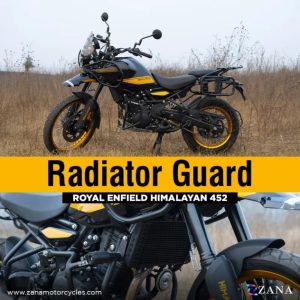 Image ZANA Radiator Guard Aluminium Black For Himalayan 450 – ZI-8438