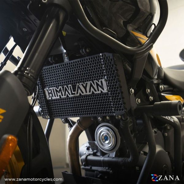 Image ZANA Radiator Guard Black with Himalayan Logo for Himalayan 452 – ZI-8444