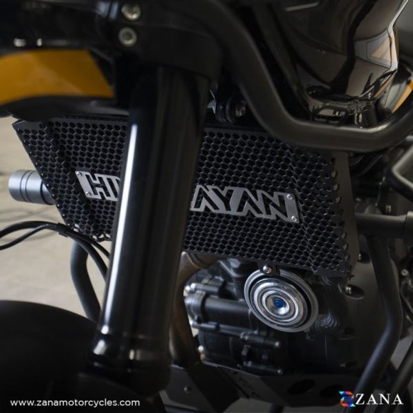 Image ZANA Radiator Guard Black with Himalayan Logo for Himalayan 452 – ZI-8444