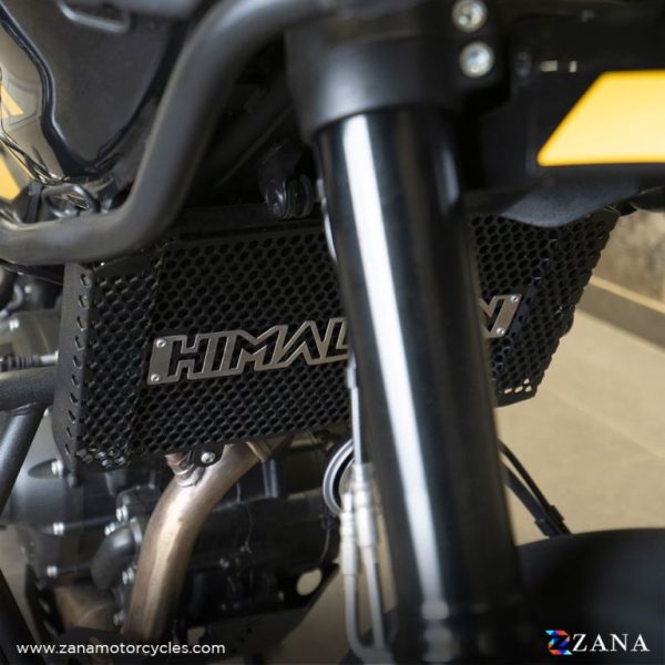 Image ZANA Radiator Guard Black with Himalayan Logo for Himalayan 452 – ZI-8444