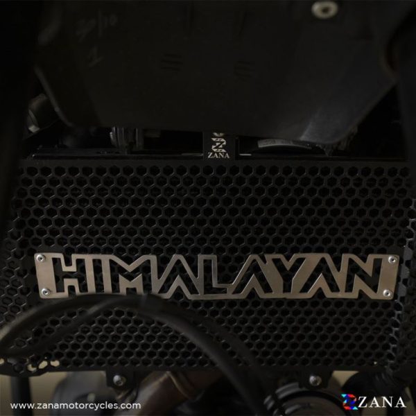 Image ZANA Radiator Guard Black with Himalayan Logo for Himalayan 452 – ZI-8444